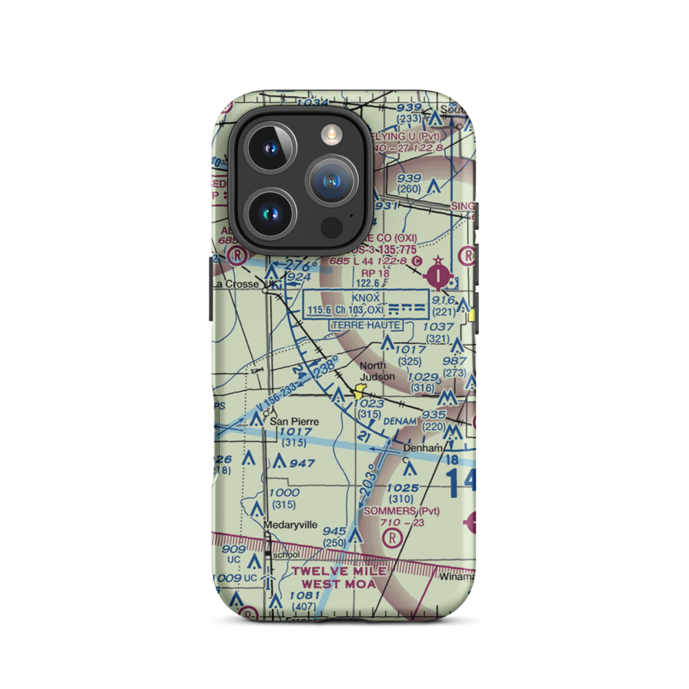 Chesak Airport (4II4) VFR Sectional  Tough iPhone Case iPhone 16 Pro model shown