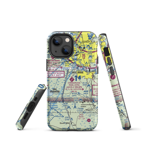 Chesapeake Regional Airport (CPK) VFR Sectional  Tough iPhone Case