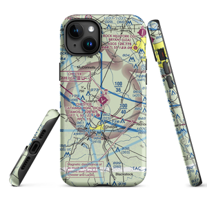 Chester Catawba Regional Airport (DCM) VFR Sectional  Tough iPhone Case