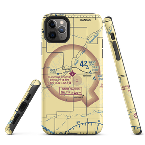 Cheyenne County Municipal Airport (SYF) VFR Sectional  Tough iPhone Case