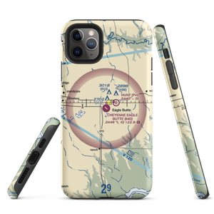 Cheyenne Eagle Butte Airport (84D) VFR Sectional  Tough iPhone Case
