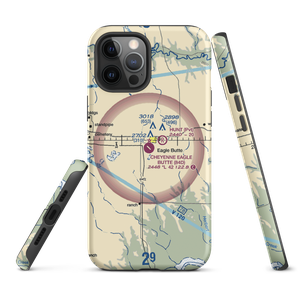 Cheyenne Eagle Butte Airport (84D) VFR Sectional  Tough iPhone Case