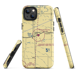 Cheyenne Wells Municipal Airport (5CO0) VFR Sectional  Tough iPhone Case