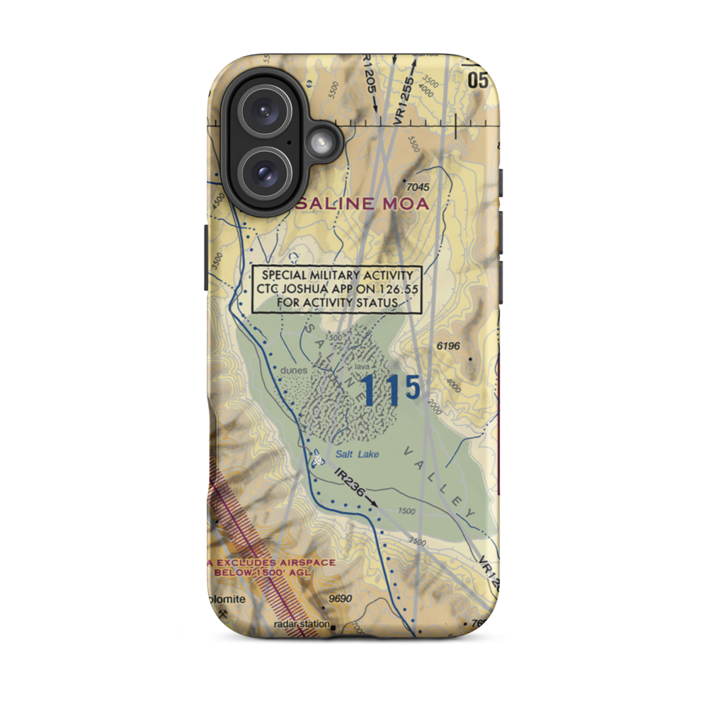 Chicken Strip (US-0059) VFR Sectional  Tough iPhone Case iPhone 16 Plus model shown