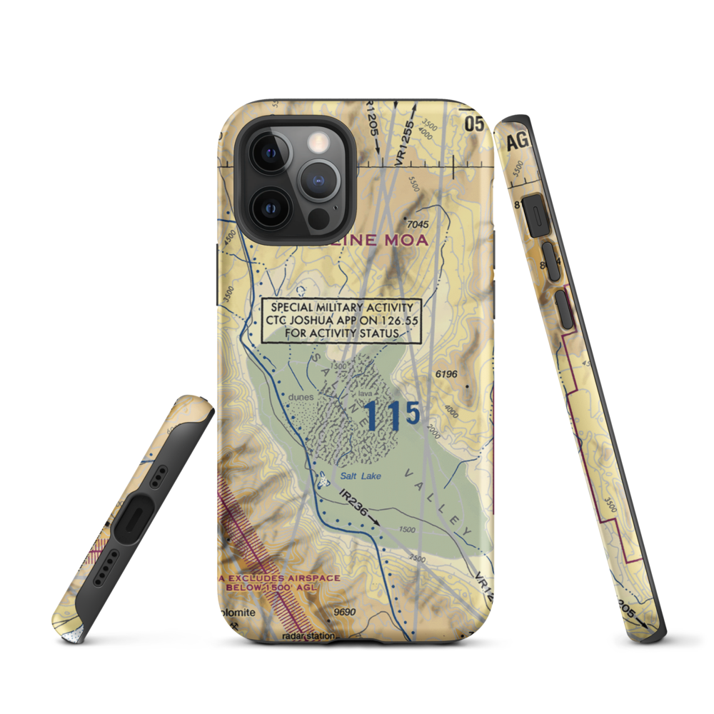 Chicken Strip (US-0059) VFR Sectional  Tough iPhone Case iPhone 12 Pro model shown