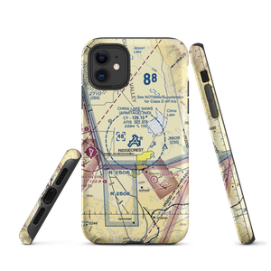 China Lake Naws (Armitage Field) Airport (NID) VFR Sectional  Tough iPhone Case