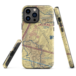 China Peak Observatory Airport (AZ45) VFR Sectional  Tough iPhone Case