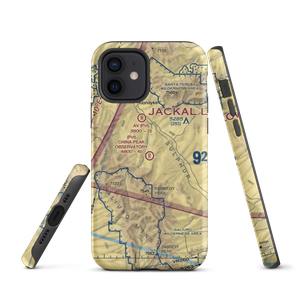 China Peak Observatory Airport (AZ45) VFR Sectional  Tough iPhone Case