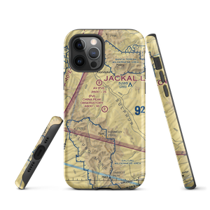 China Peak Observatory Airport (AZ45) VFR Sectional  Tough iPhone Case