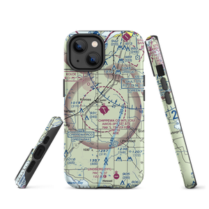 Chippewa County International Airport (CIU) VFR Sectional  Tough iPhone Case