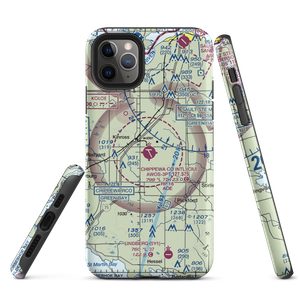 Chippewa County International Airport (CIU) VFR Sectional  Tough iPhone Case