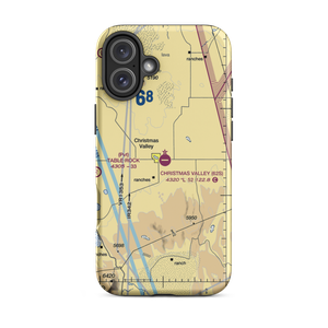 Christmas Valley Airport (62S) VFR Sectional  Tough iPhone Case