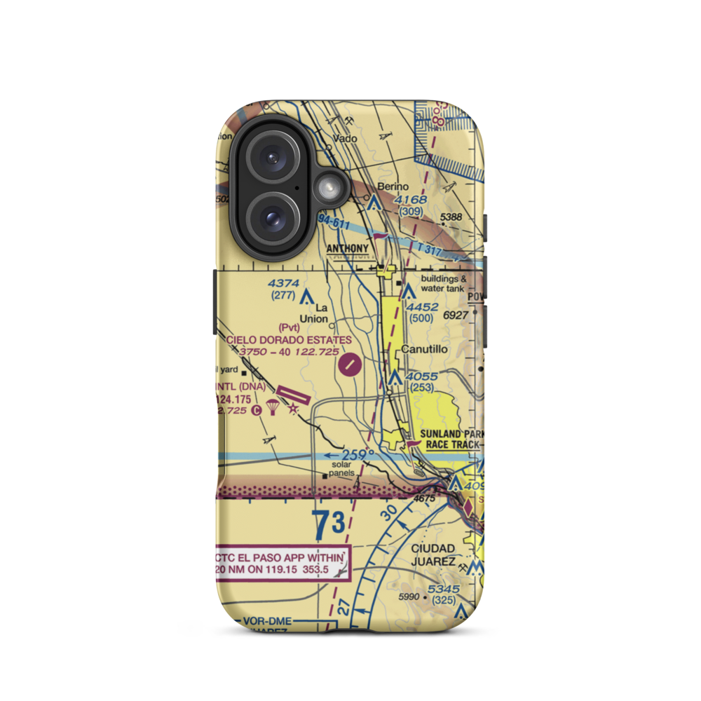 Cielo Dorado Estates Airport (NM05) VFR Sectional  Tough iPhone Case iPhone 16 model shown
