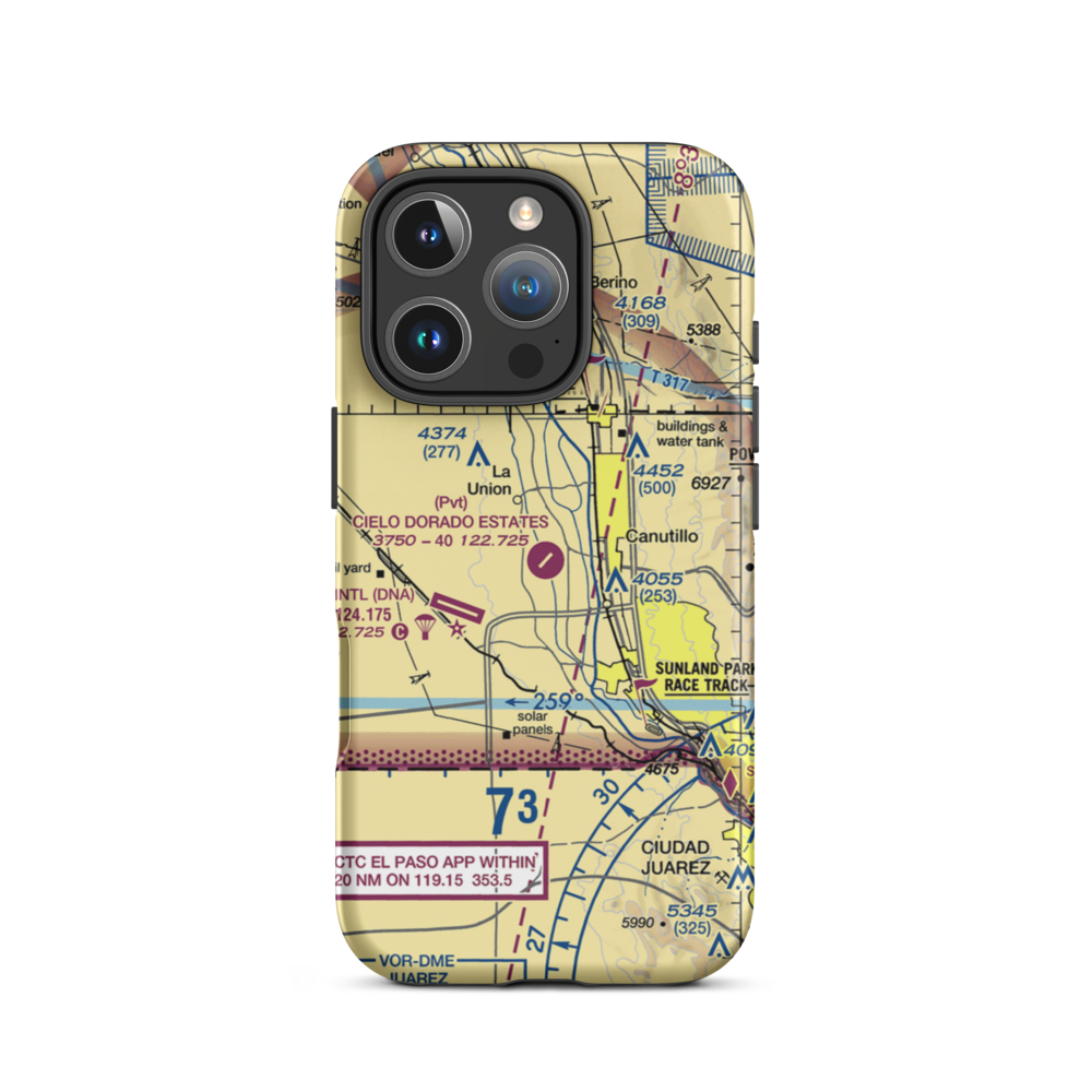 Cielo Dorado Estates Airport (NM05) VFR Sectional  Tough iPhone Case iPhone 16 Pro model shown