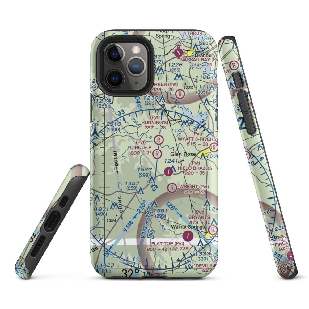 Circle P Ranch Airport (41TA) VFR Sectional  Tough iPhone Case iPhone 11 Pro model shown
