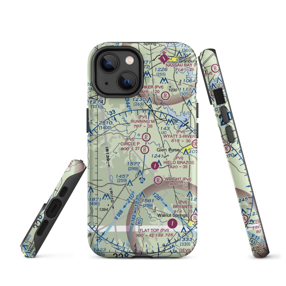 Circle P Ranch Airport (41TA) VFR Sectional  Tough iPhone Case iPhone 14 model shown