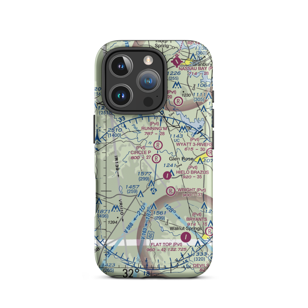Circle P Ranch Airport (41TA) VFR Sectional  Tough iPhone Case iPhone 16 Pro model shown