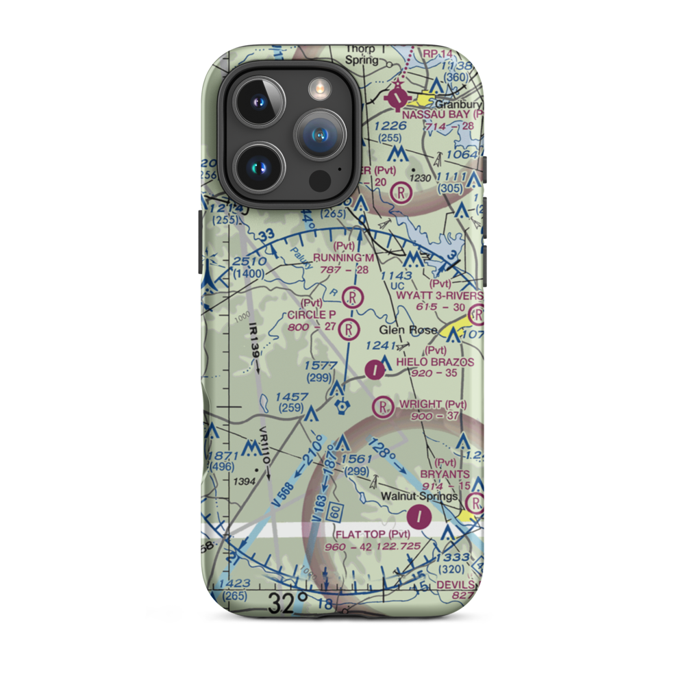 Circle P Ranch Airport (41TA) VFR Sectional  Tough iPhone Case iPhone 16 Pro Max model shown