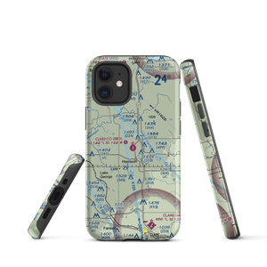 Clare County Airport (80D) VFR Sectional  Tough iPhone Case