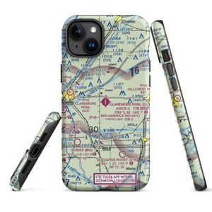 Claremore Regional Airport (GCM) VFR Sectional  Tough iPhone Case