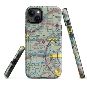 Clarence E Page Municipal Airport (RCE) VFR Sectional  Tough iPhone Case