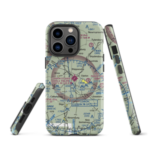 Clarion County Airport (AXQ) VFR Sectional  Tough iPhone Case