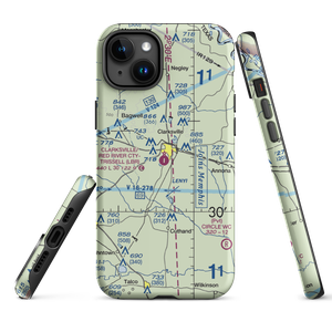 Clarksville Red River City-J D Trissell Field (LBR) VFR Sectional  Tough iPhone Case