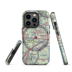 Claxton Evans County Airport (CWV) VFR Sectional  Tough iPhone Case