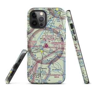 Claxton Evans County Airport (CWV) VFR Sectional  Tough iPhone Case