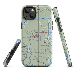 Clayton Lake Strip (ME19) VFR Sectional  Tough iPhone Case