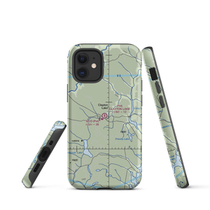 Clayton Lake Strip (ME19) VFR Sectional  Tough iPhone Case