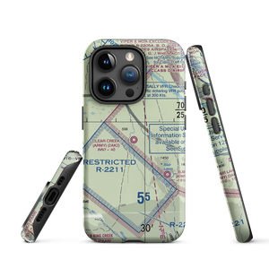 Clear Creek Airport (2AK2) VFR Sectional  Tough iPhone Case