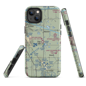 Clear Lake Municipal Airport (5H3) VFR Sectional  Tough iPhone Case