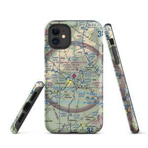 Clearfield Lawrence Airport (FIG) VFR Sectional  Tough iPhone Case