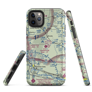 Clearwater Aero Estates Airport (JB01) VFR Sectional  Tough iPhone Case
