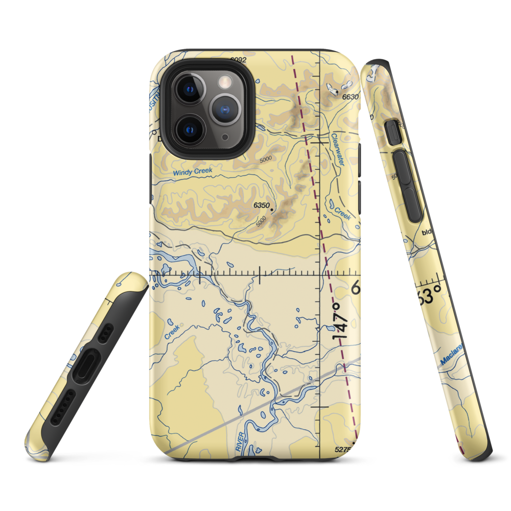 Clearwater Airport (Z86) VFR Sectional  Tough iPhone Case iPhone 11 Pro model shown