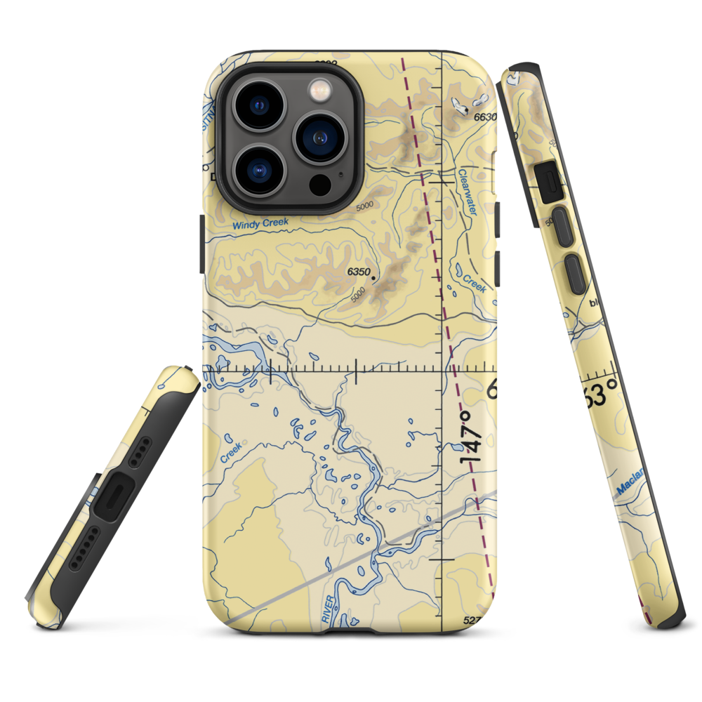 Clearwater Airport (Z86) VFR Sectional  Tough iPhone Case iPhone 13 Pro Max model shown