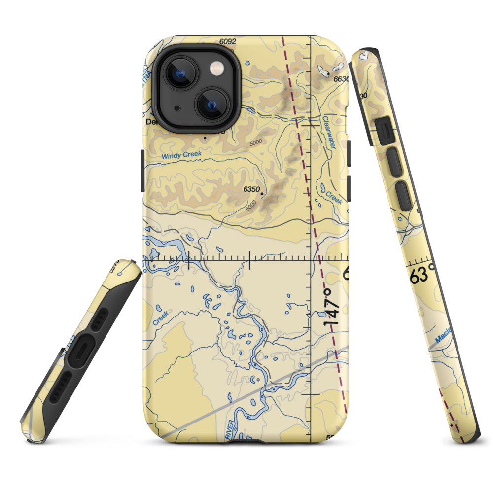 Clearwater Airport (Z86) VFR Sectional  Tough iPhone Case iPhone 14 Plus model shown