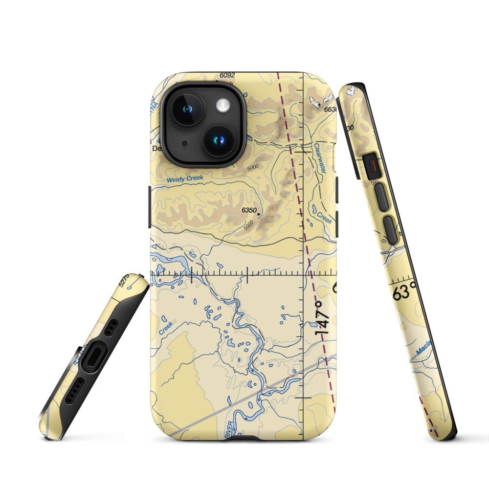 Clearwater Airport (Z86) VFR Sectional  Tough iPhone Case iPhone 15 model shown