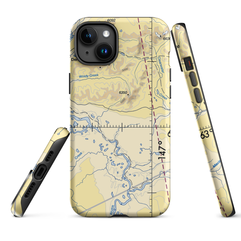 Clearwater Airport (Z86) VFR Sectional  Tough iPhone Case iPhone 15 Plus model shown