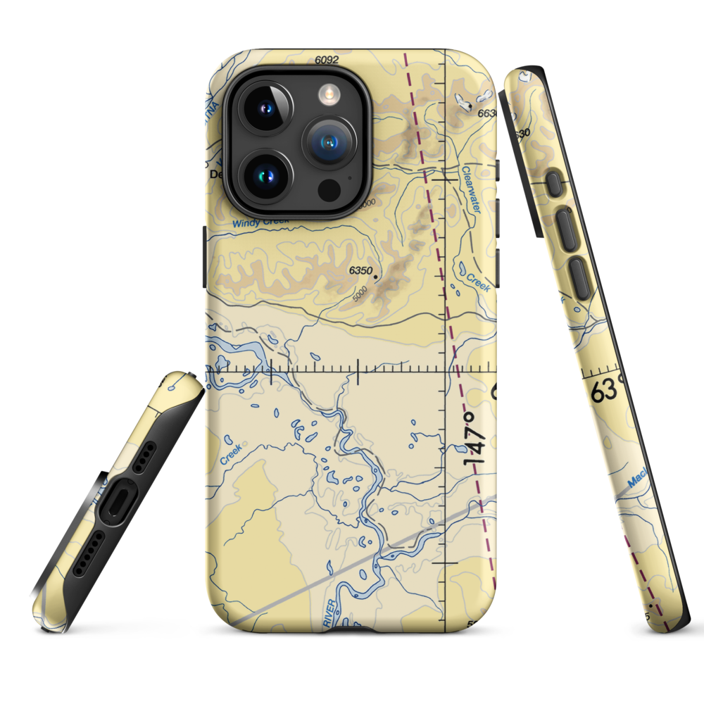 Clearwater Airport (Z86) VFR Sectional  Tough iPhone Case iPhone 15 Pro Max model shown