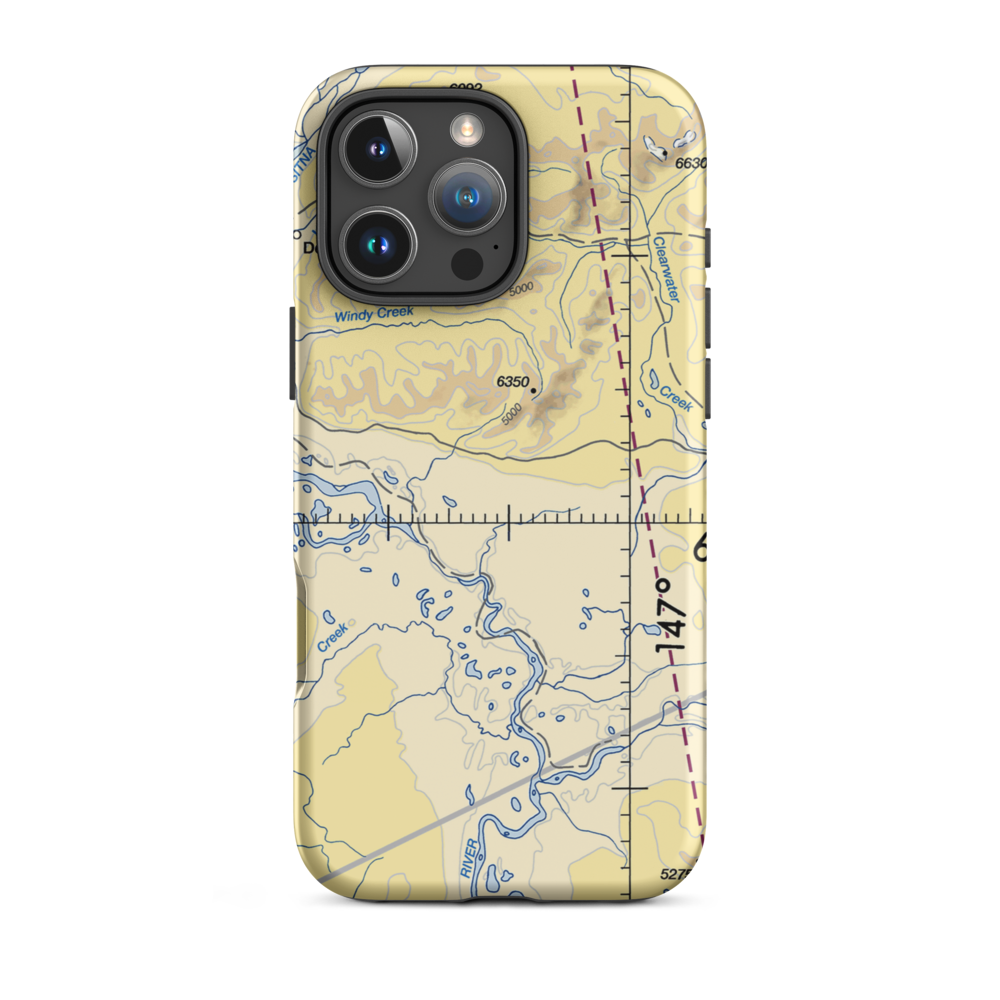 Clearwater Airport (Z86) VFR Sectional  Tough iPhone Case iPhone 16 Pro Max model shown