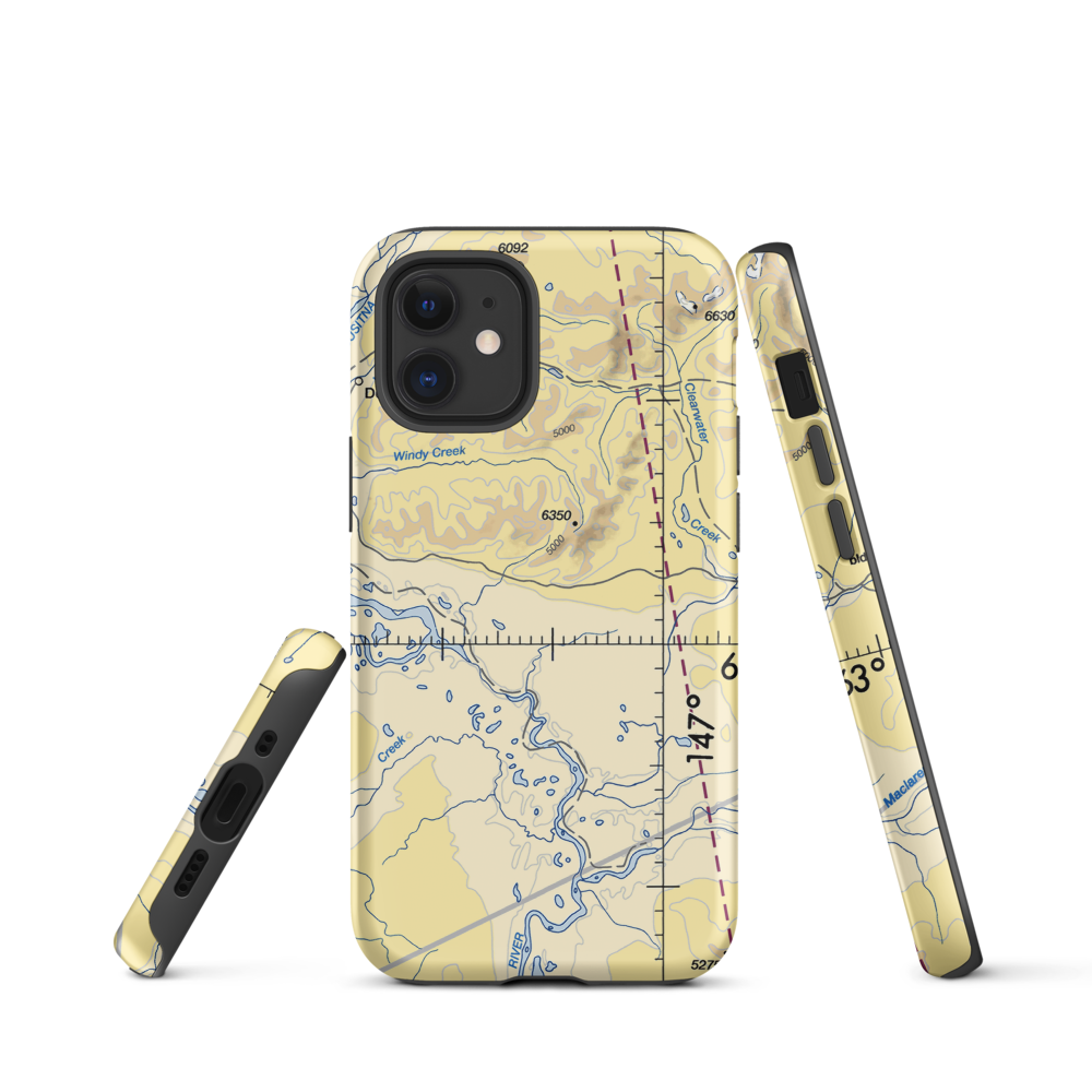 Clearwater Airport (Z86) VFR Sectional  Tough iPhone Case iPhone 12 mini model shown