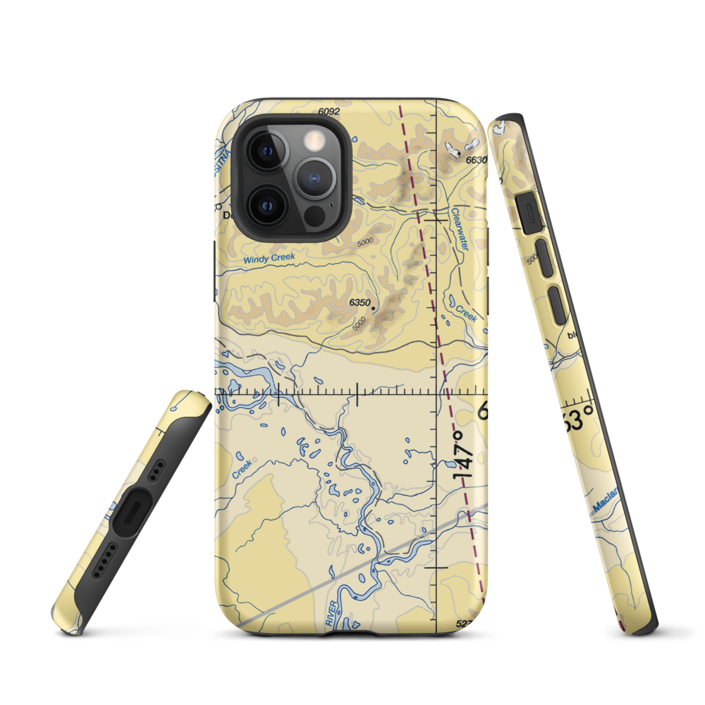 Clearwater Airport (Z86) VFR Sectional  Tough iPhone Case iPhone 12 Pro model shown
