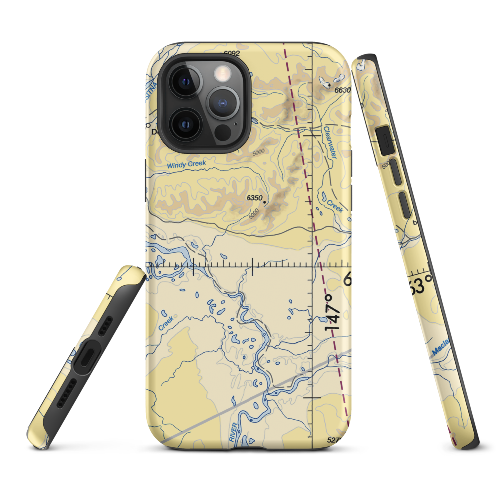 Clearwater Airport (Z86) VFR Sectional  Tough iPhone Case iPhone 12 Pro Max model shown