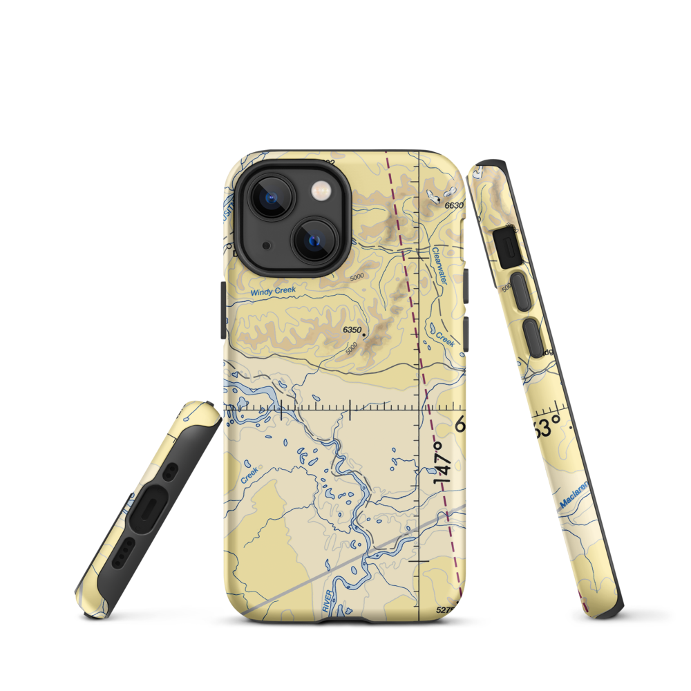 Clearwater Airport (Z86) VFR Sectional  Tough iPhone Case iPhone 13 mini model shown