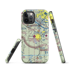 Cleburne Municipal Airport (CPT) VFR Sectional  Tough iPhone Case