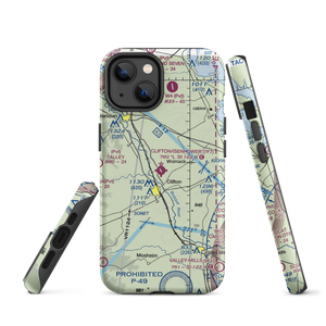 Clifton Municipal Isenhower Field (7F7) VFR Sectional  Tough iPhone Case