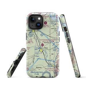 Clifton Municipal Isenhower Field (7F7) VFR Sectional  Tough iPhone Case