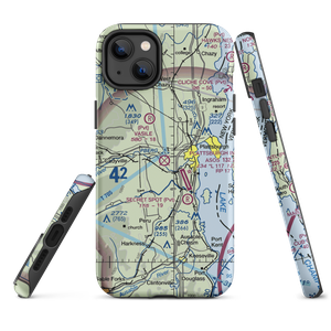 Clinton County Airport (PLB) VFR Sectional  Tough iPhone Case